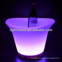 cubo de hielo LED PE recargable con control remoto